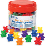 Learning Resources LER0729 Baby Bear Counters (102 ct.),Multi-color