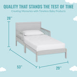 Dream On Me Brookside Toddler Bed In Pebble Grey