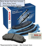 Bosch BE1349 Blue Disc Brake Pad Set for Porsche: 2008-13 Cayenne, 2010-15 Panamera; Volkswagen: 2011-15 Touareg - FRONT