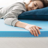 ZINUS 1.5 Inch Green Tea Cooling Gel Memory Foam Mattress Topper Queen