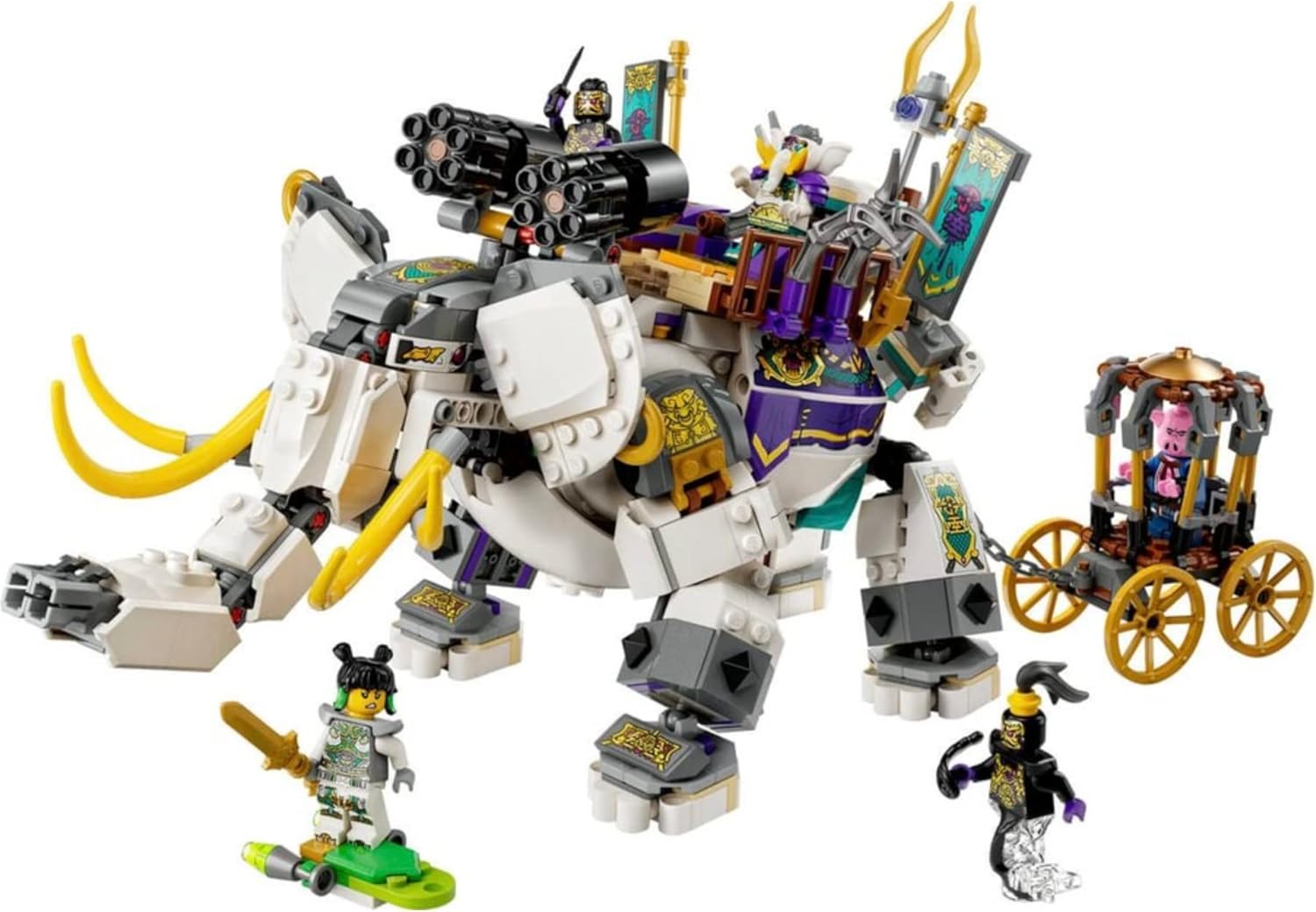 LEGO Monkie Kid 80043 Yellow Tusk Elephant Building Toy Set Main image