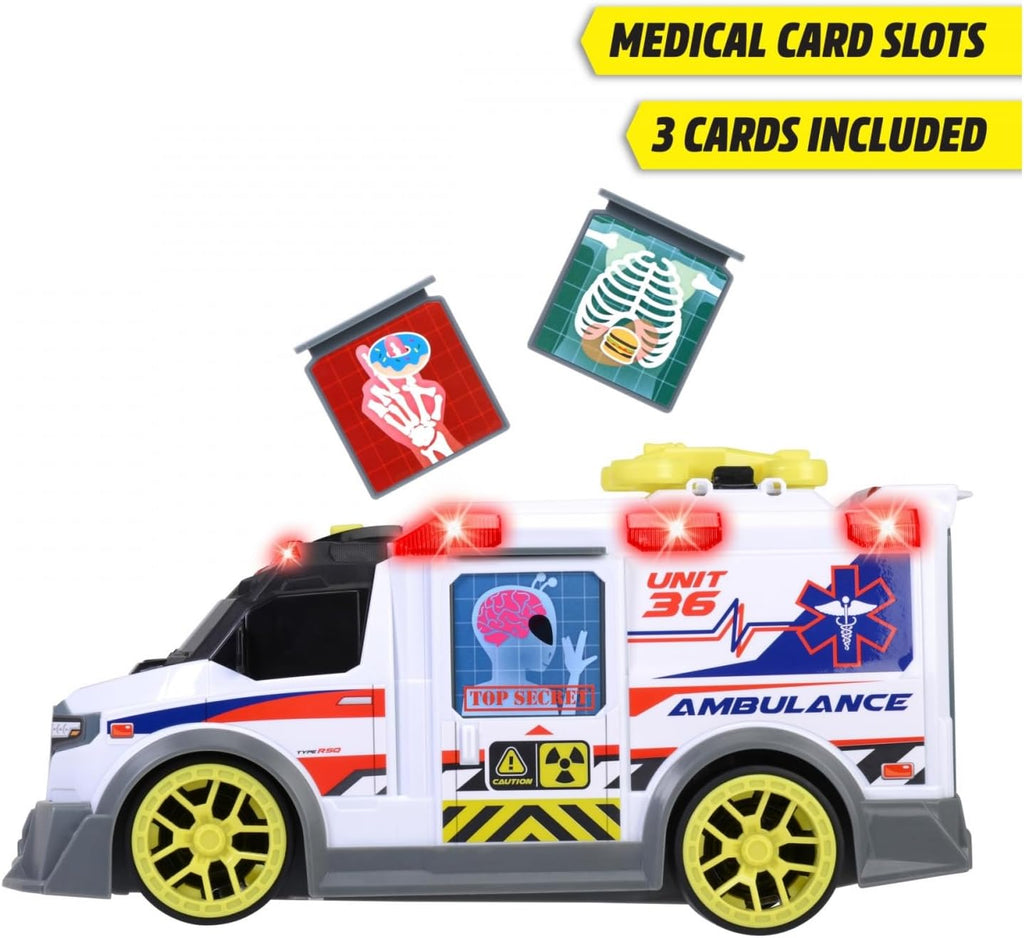 Dickie Toys Large Toy Ambulance Try Me 35.5cm