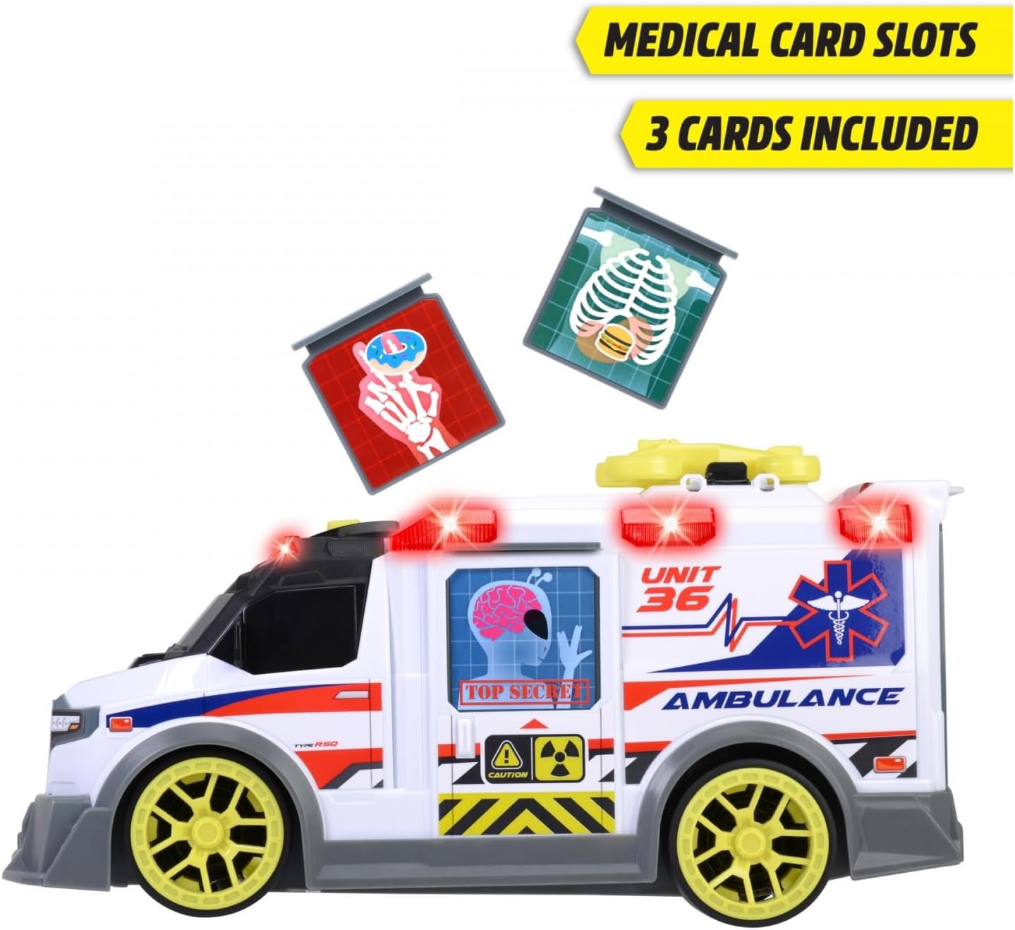 Dickie Toys Large Toy Ambulance Try Me 35.5cm