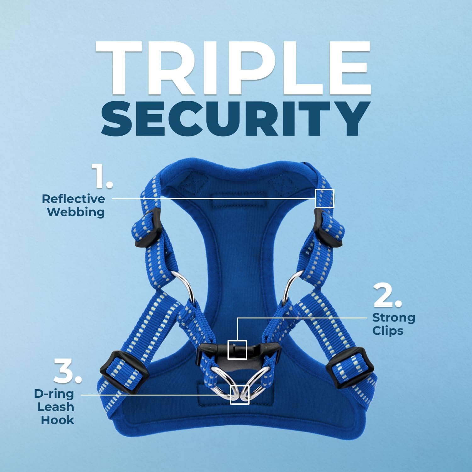 Voyager StepIn Flex Dog Harness Royal Blue Small Secondary image