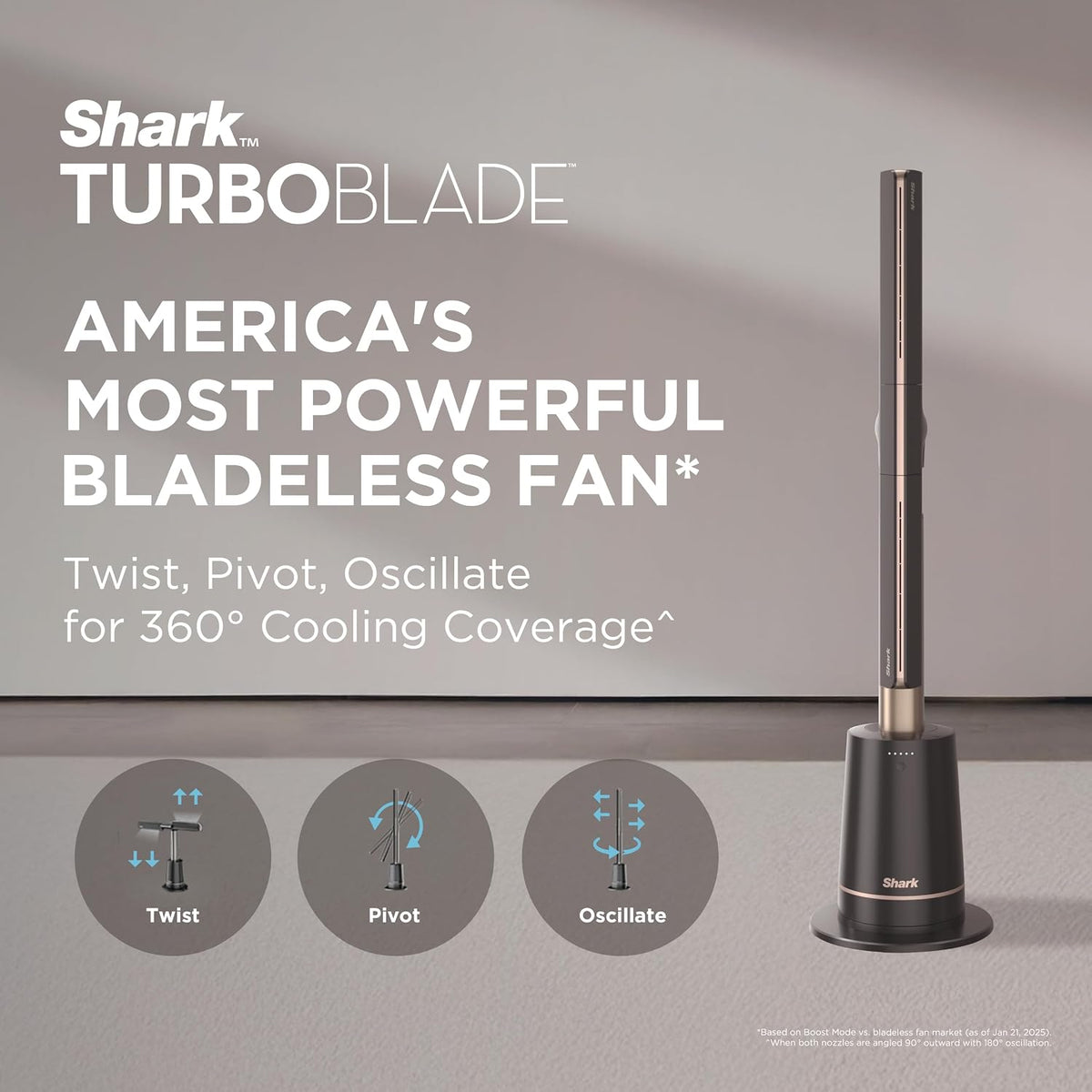 Shark TurboBlade Fan - Black (TF200)