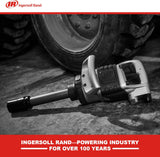 Ingersoll Rand 285B-6 1 Pneumatic Impact Wrench - Heavy Duty Torque Output, 6 Inch Extended Anvil, 1 Inch, 2 Handles, High Precision, Accessibility, Control, Gray