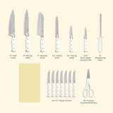 Cuisinart C77WTR-15P Triple Rivet Collection 15-Piece White