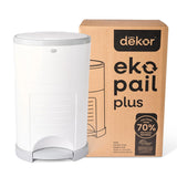 Diaper Dekor EKO Plus Diaper Pail | White