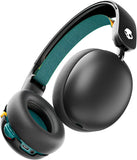 Skullcandy Grom Wireless Headphones, Volume-Limiting Audio, Comfortable Over-Ear Fit, Designed for Kids 6+, Up to 45 Hours Battery, Backup 3.5mm AUX Cable Included with Built-In Microphone - Black