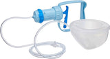 Freemie Equality Double Manual Concealable Breast Pump, Blue and Clear, 25/28mm Funnels