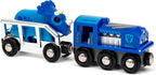 BRIO World Special Edition Train Set with Blue Engine and Dinosaur Figure