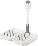 OXO TOT On-The-Go Drying Rack & Bottle Brush, Gray