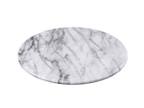 Creative Home Genuine Marble Stone 12" Round Board Off-White