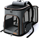 Lekereise Cat Backpack Expandable Pet Carrier Backpack For Small Cats And Dogs