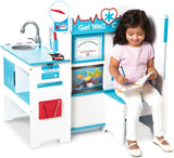 Melissa & Doug Wooden Get Well Doctor Activity Center - Waiting Room, Exam Room, Check-In Area