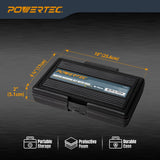 POWERTEC 10 Piece Router Template Bushing Guide Set