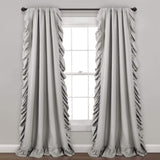 Lush Decor - Reyna Collection White Window Curtain Pair