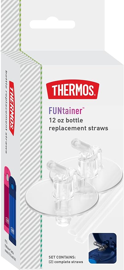 Thermos Replacement Straws for 12 Ounce Funtainer Bottle