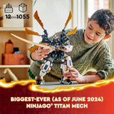 LEGO 71821 NINJAGO Coles Titan Dragon Mech Adventure Toy