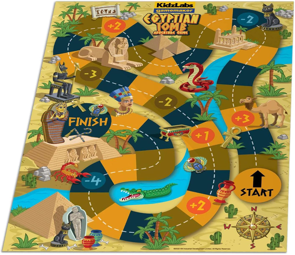 4M KidzLabs Egyptian Tomb Play,Science & Exploration Kit, Dig and Play for Treasure Kids 5+