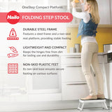 Hailo OneStep Steel Step White