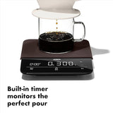 OXO 11212400 Good Grips 6 Lb Precision Coffee Scale with Timer Black