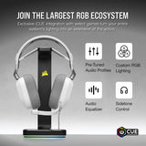 Corsair HS80 RGB USB Premium Gaming Headset with 7.1 Surround Sound, White, Large