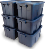 Rubbermaid Roughneck Storage Totes 14 Gal 6Pack
