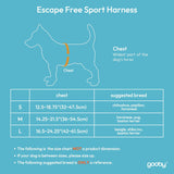 Gooby Escape Free Sport Harness Pink Medium