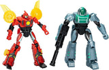 Transformers EarthSpark Cyber-Combiner Terran Twitch and Robby Malto Robot Action Figures