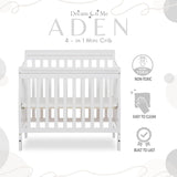 Dream On Me 4in1 Aden Convertible Mini Crib