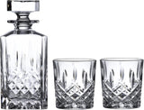 Marquis By Waterford Markham Decanter Set and Double Old Fashion Set, Clear, 3.5 x 3.5 x 7", 40026495
