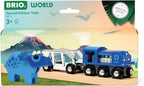 BRIO World Special Edition Train Set with Blue Engine and Dinosaur Figure
