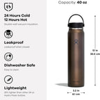 Hydro Flask 40 Oz Lightweight Wide Flex Cap Tourmaline