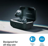 Sennheiser Momentum True Wireless 4 ear buds (Black Graphite) - Noise Cancellation, Microphone Included, Lossless Audio, Transparency Mode Long Battery Life