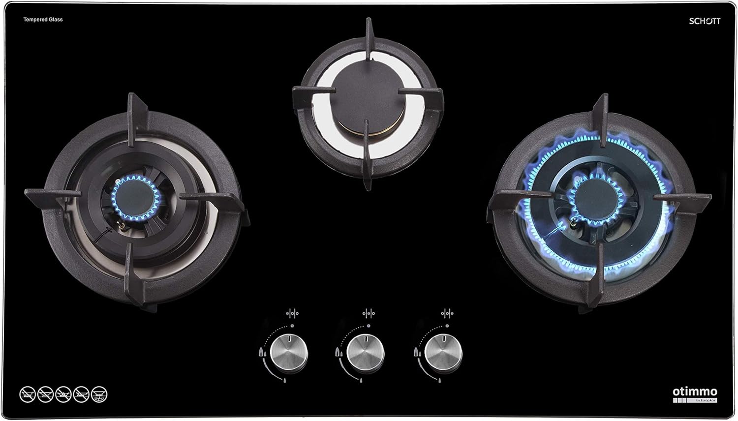 EuropAce EBH 6391S Otimmo Built In 3 Burners Gas Hob for LPG Main image