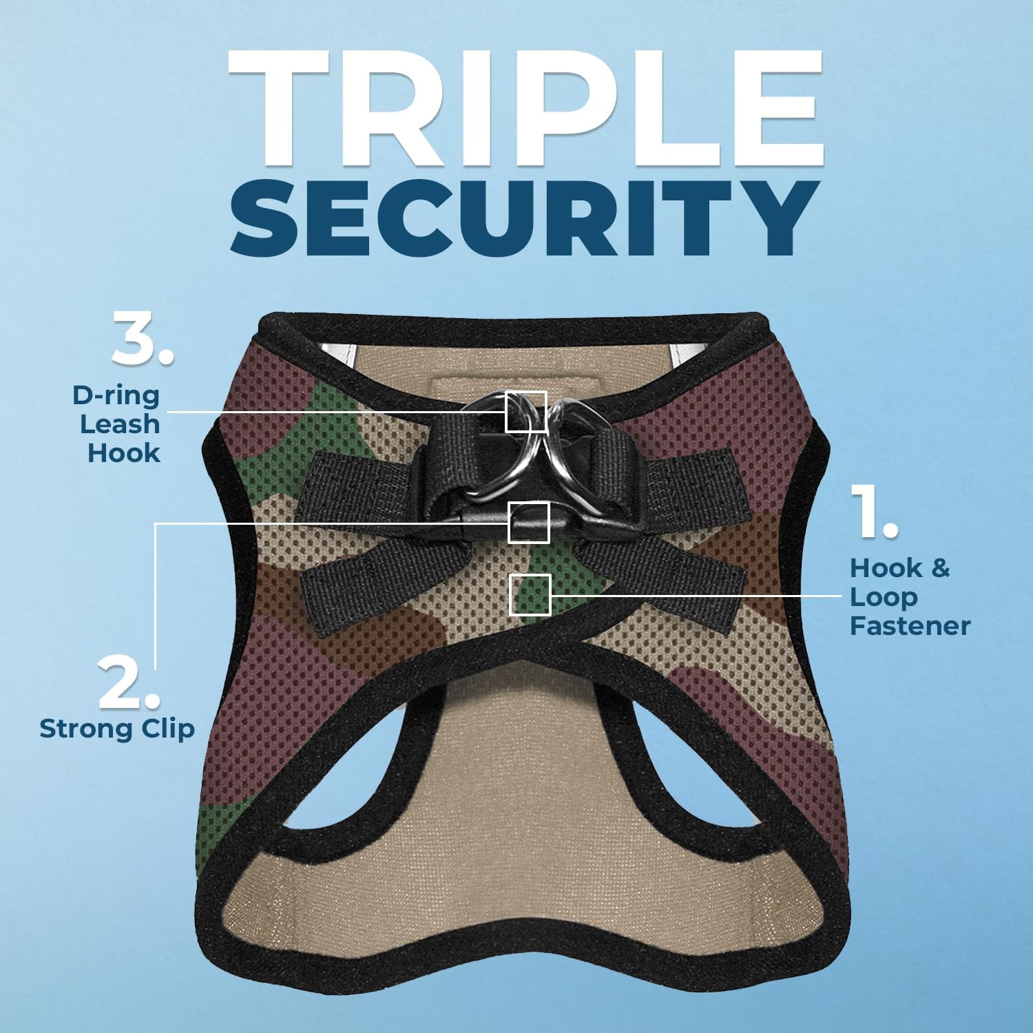 Voyager StepIn Air Dog Harness ArmyBlack Trim XXXS Secondary image