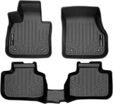 SMARTLINER All Weather Custom Fit Floor Mats 2 Row Liner Set Black for 2016-2021 BMW X1 / 2018-2022 BMW X2