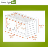 New Age Pet ECOFLEX 24"" Mojave Reptile Habitat Lounge, Grey, Small (EHRML17-05S)