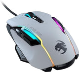 ROCCAT Kone AIMO Remastered PC Gaming Mouse, Optical, RGB Backlit Lighting, 23 Programmable Keys, Onboard Memory, Palm Grip, Owl Eye Sensor, Ergonomic, LED Illumination, Adjustable to 16,000 DPI-White