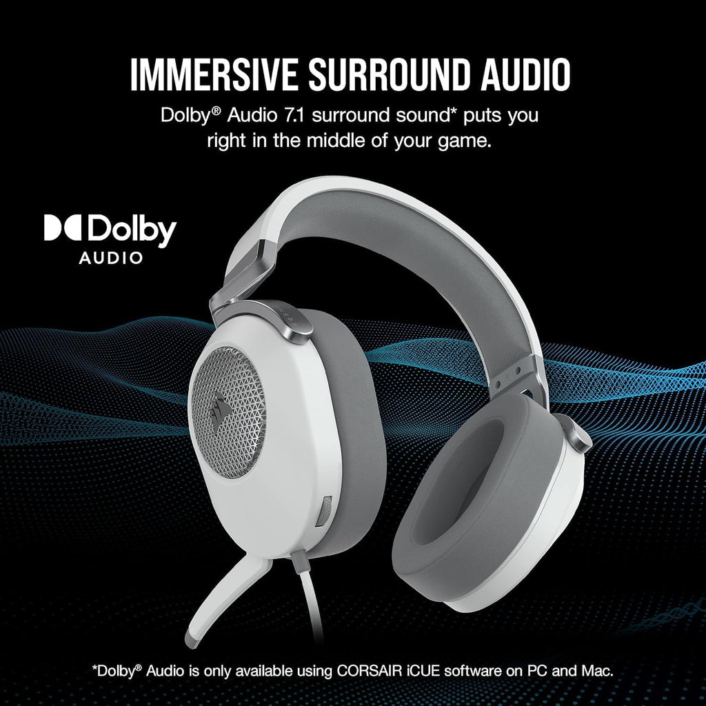 Corsair HS65 Surround Gaming Headset White