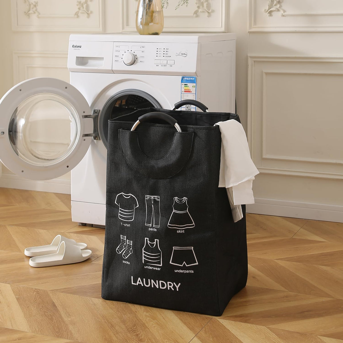 Rectangular Laundry Bag with Handle - MJ053