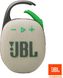 JBL Clip 5 - Ultra-Portable, Waterproof & Dustproof Bluetooth Speaker, Big Pro Sound with Punchy bass, Integrated Carabiner, Up to 12 Hours of Play, Made in Part with Recycled Materials Sand