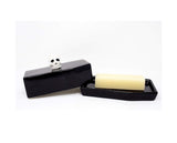 Boston Warehouse Coffin Shaped with Skull Handle Covered Butter Dish