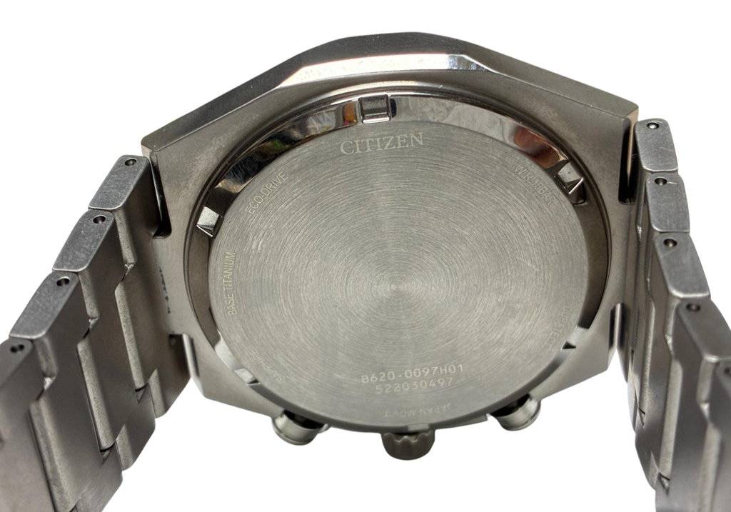 Citizen Mens Chronograph EcoDrive Watch Titanium Strap