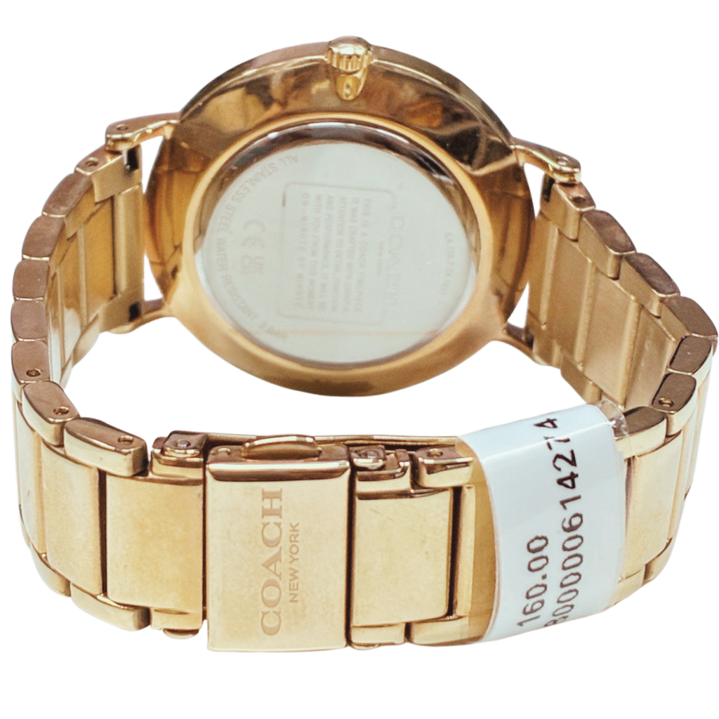 Coach Perry Rose Gold Tone Stainless Steel Watch