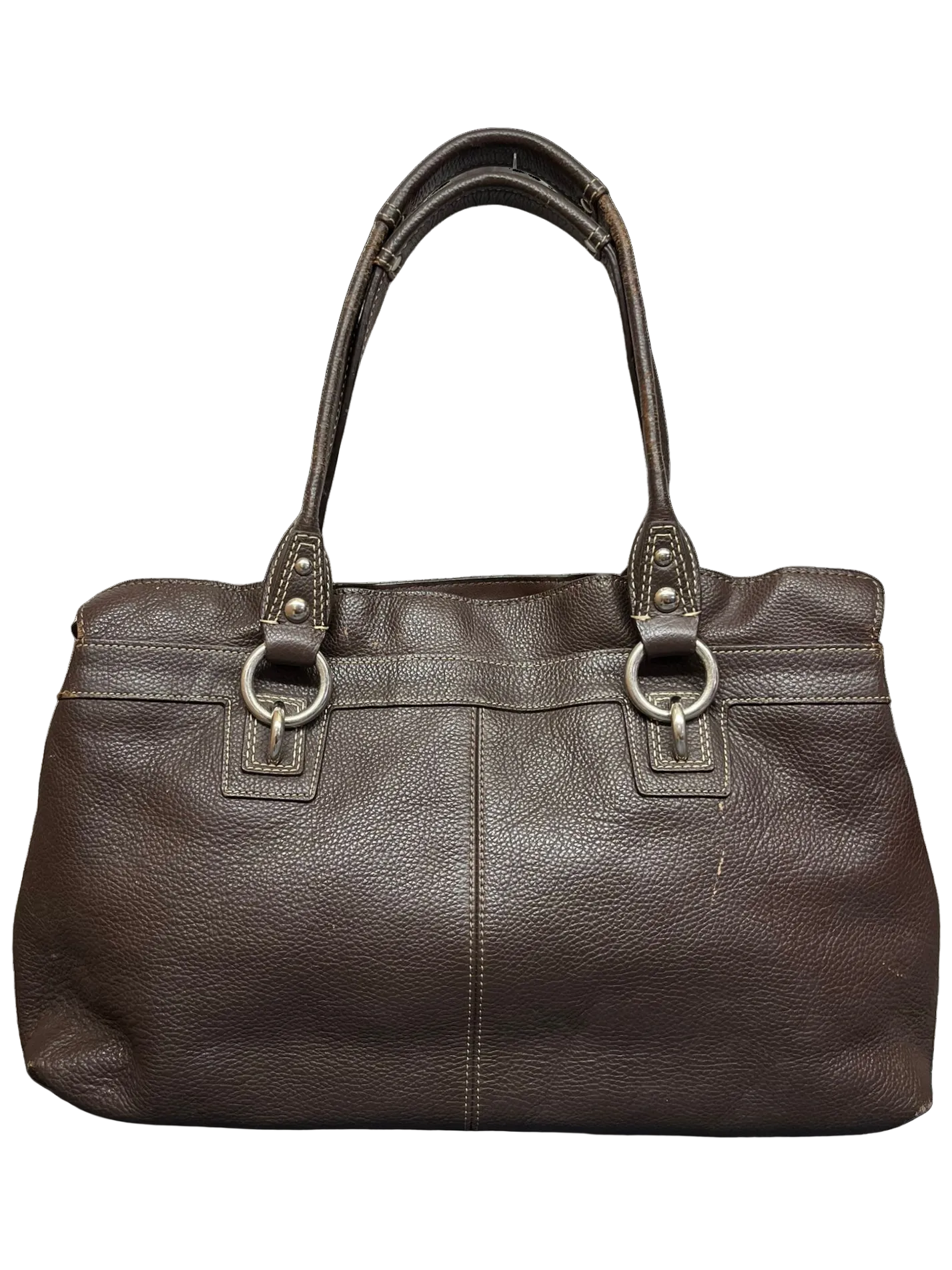 Coach Penelope Tote Bag Brown Pebbled Leather