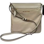 Michael Kors Connie Large Nylon Crossbody Bag Cement