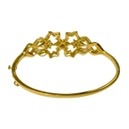 18KYG Diamond Studded Rigid Bangle Bracelet 16.0GM