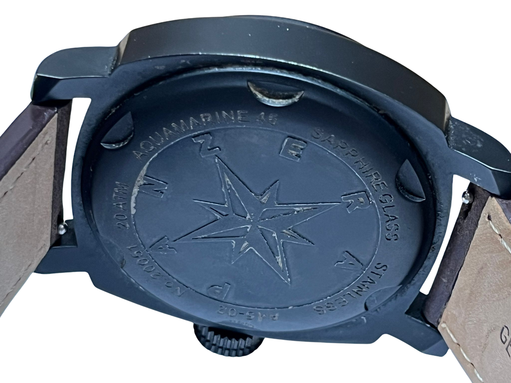 Panzera Aquamarine 45 Pacific Spirit A4502 Luxury Dive Watch 20ATM